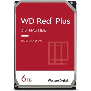 WD Red Plus WD60EFZX 6 TB Hard Drive - 3.5" Internal - SATA (SATA/600) - Conventional Magnetic Recording (CMR) Method - St