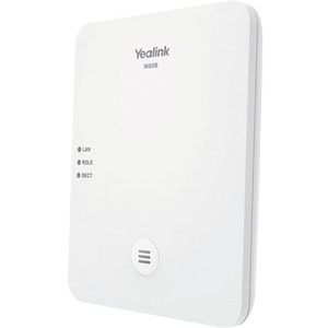 Yealink W80B IP DECT Phone Base Station - Pearl White - 300 m Range - 100 x Handset Supported - 100 Simultaneous Calls