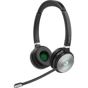 Yealink WH62 Dual UC Wireless Over-the-head Stereo Headset - Binaural - Supra-aural - 16000 cm - DECT CAT-iq - 32 Ohm - 20