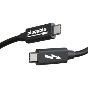 Plugable Windows Transfer Cable 6.6ft (2m), Thunderbolt 10Gbps, Bundled with Bravura Software for Windows PC to PC Migrati