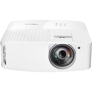 Optoma UHD35STx 3D Short Throw DLP Projector - 16:9 - Wall Mountable - White - High Dynamic Range (HDR) - Front - 2160p - 