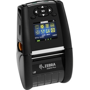 Zebra ZQ610 Plus Desktop, Industrial, Mobile Direct Thermal Printer - Monochrome - Label/Receipt Print - Bluetooth - Wirel