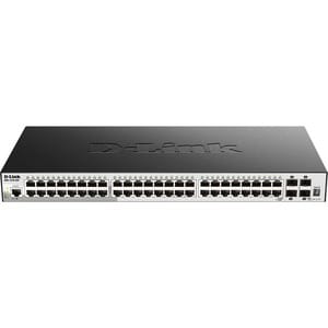 Commutateur Ethernet D-Link DGS-1510 DGS-1510-52X 48 Ports Gérable - 3 Couche supportée - Modulaire - Paire torsadée, Fibr
