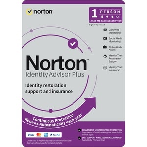 LifeLock Norton Identity Advisor Standard - Subscription Licence - 1 User - 1 Year - Annual Fee - Email