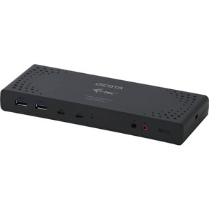 Dicota USB-Typ C Docking Station für Monitor, Smartphone, Tablet, Notebook - 65 W - Schwarz - Tragbar - 2 Unterstützte Dis