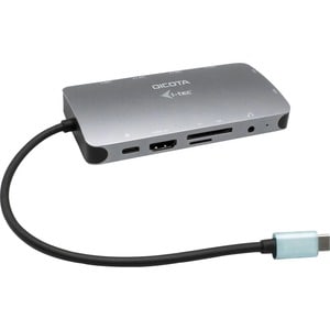 Dicota USB-Typ C Docking Station für Tablet, Monitor, Notebook, Smartphone - Speicherkartenleser - SD, microSD - 100 W - A