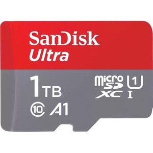 SanDisk Ultra 1 TB Class 10/UHS-I (U1) microSDXC - 1 Pack - 150 MB/s Read - 10 MB/s Write - 10 Year Warranty