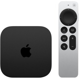Apple TV 4K Internet TV - 128 GB HDD - Wireless LAN - Black - Siri - HDR10, HDR10+, HLG - Dolby Digital 5.1, Dolby Digital