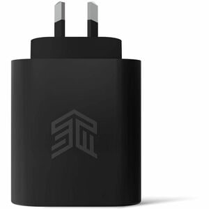 STM Goods 65W Dual Port (USB-C & USB-A) Power Adapter (AUNZ) - black - 65 W - New Zealand - Black