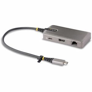 StarTech.com USB-C Multiport Adapter, 4K60Hz HDMI, HDR, 2-Port 5Gbps USB Hub, 100W PD Pass-Through, GbE, Works with Chrome