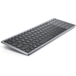 Dell Compact KB740 Keyboard - Wireless Connectivity - USB Interface - Hungarian - QWERTZ Layout - Black, Grey - Scissors K