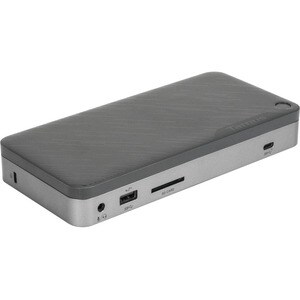 Targus DOCK221 Thunderbolt 3 扩展插口 用于 台式计算机, 笔记本电脑, 显示器, 光驱, 扬声器, 麦克风, 耳机, 硬盘, 打印机, 键盘, 鼠标 - 内存卡阅读器 - SD - 85 W - 黑, 灰 - 符合