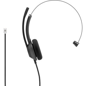 Cisco 321 Wired On-ear Stereo Headset - Carbon Black - Binaural - Supra-aural - 32 Ohm - 50 Hz to 18 kHz - 200 cm Cable - 