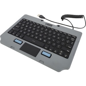 Tastiera Gamber-Johnson Lite Robusto - Cavo Connettività - USB 2.0 Interfaccia - TouchPad - Francese - 76 Tasto/i - PC, Mac