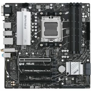 Asus Prime B650M-A AX Desktop Motherboard - AMD B650 Chipset - Socket AM5 - Micro ATX - Ryzen 7, Ryzen 5 Processor Support