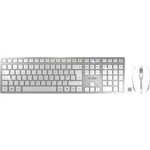 Clavier et souris CHERRY DW 9100 SLIM Durci - Français - USB Type A SX Sans fil Bluetooth/RF 4.0 2,40 GHz Clavier - Couleu