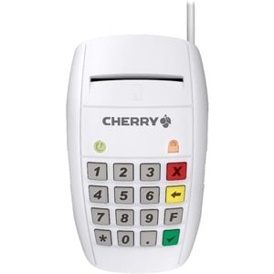 Lecteur Carte Smart CHERRY ST-2100UG Contact - Blanc - CâbleUSB