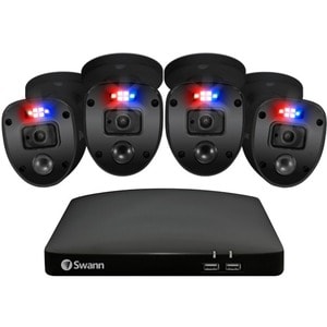 Swann Enforcer 4 Channel Night Vision Wired Video Surveillance System 64 GB HDD - Digital Video Recorder, Camera - 1920 x 