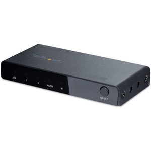 StarTech.com 2-Port 8K HDMI Switch, HDMI 2.1 Switcher 4K 120Hz/8K 60Hz UHD, HDR10+, HDMI Switch 2 In 1 Out, Auto/Manual So