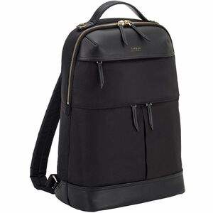 Targus Newport TSB945 便携包 (背包) 用于 32.8 cm (12.9") 到 38.1 cm (15") Apple iPad Pro 笔记本电脑, 平板, 旅行必备 - 黑 - 防水, 耐候 - 人造革 Body -