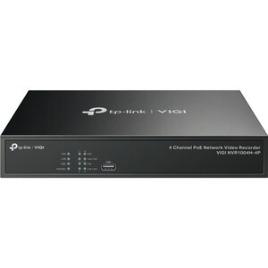 TP-Link VIGI 4 Kanäle Kabel Videoüberwachungsstation 10 TB HDD - Netzwerk-Videorekorder - HDMI - 4K Aufnahme