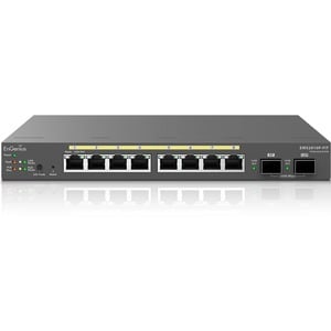 EnGenius EWS2910P-FIT Ethernet Switch - 8 Ports - Manageable - Gigabit Ethernet - 10/100/1000Base-T, 1000Base-X - 2 Layer 