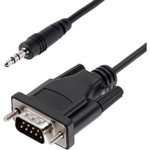 StarTech.com 3ft (1m) DB9 to 3.5mm Serial Cable for Serial Device Configuration, RS232 DB9 Male to 3.5mm for Calibrating v