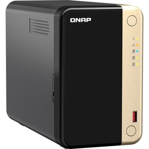 Sistema di memorizzazione SAN/NAS QNAP Turbo NAS TS-264-8G - 2 x Vani totali - 4 GB Capacità memoria Flash Celeron Quad co