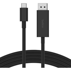 Belkin USB-C to DisplayPort 1.4 Cable - 2 m DisplayPort/USB-C Data Transfer Cable for Chromebook, MacBook, iPad Pro, Proje