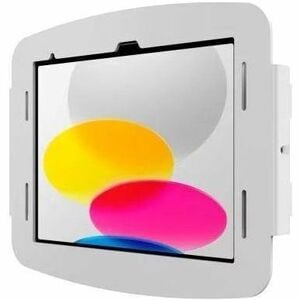 Compulocks iPad 10.9" 10th Gen Space Enclosure Wall Mount White - High-Grade Aluminum Enclosure, Conceals charging cable, 