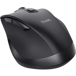 Trust Fyda Maus - Funkfrequenz - USB 2.0 - Optisch - 6 Taste(n) - Schwarz - Kabellos - 2,40 GHz - wiederaufladbar - 2400 d