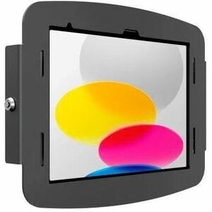 Compulocks iPad 10.9" 10th Gen Space Enclosure Wall Mount Black - High-Grade Aluminum Enclosure, Conceals charging cable, 