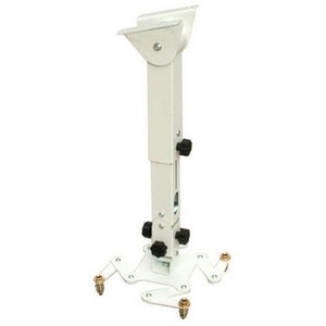 Supporto da soffitto ITB per Proiettore - Bianco - Regolabile in altezza - 30 kg Capacità di carico
