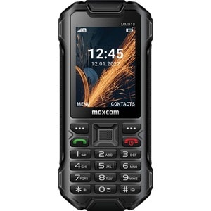 Telefono di funzione MaxCom MM918 4 MB Robusto - 4G - 6,1 cm (2,4") 240 x 320 - 4 MB RAM - Nero - Bar - 2 Supporto SIM - S