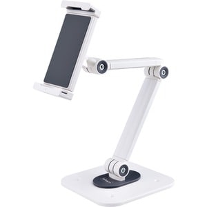 StarTech.com Adjustable Tablet Stand for Desk, Up to 1kg, Universal Tablet Stand Holder Desk/Wall, Ergonomic Articulating 