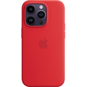 Apple Case for Apple iPhone 14 Pro Smartphone - Red - Silky, Soft-touch - Scratch Resistant, Drop Resistant - Silicone, Mi