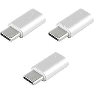 Rocstor Premium USB 2.0 Hi-Speed Adapter, USB-C to USB Micro-B (M/F) (3-Pack) - Rocstor Premium (3-Pack) USB C to USB Micr