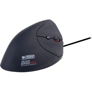 Urban Factory ERGO Mouse - USB Type A - Optical - 3 Button(s) - Cable - 2400 dpi - Right-handed