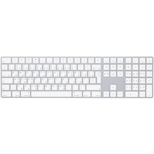 Apple Magic Keyboard - Wireless Connectivity - Arabic - QWERTY Layout - Silver, White - Scissors Keyswitch - Bluetooth - C