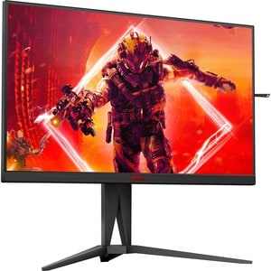 AOC AGON AG275QZN 27" Class WQHD Monitor LCD para gaming - 16:9 - Preto, Vermelho - 68.6 cm (27") Viewable - Alinhamento v