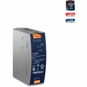 TRENDnet TI-S15052 Proprietary Power Supply - DIN Rail - 52 V DC Output - 1 Fan(s) - 93% Efficiency