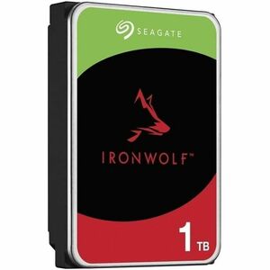 Seagate IronWolf ST1000VN008 1 TB Hard Drive - 3.5" Internal - SATA (SATA/600) - Conventional Magnetic Recording (CMR) Met