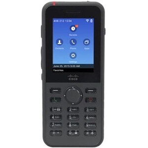 Cisco 8821 Handset - Black - Cordless - Wi-Fi, Bluetooth - 6.1 cm (2.4") Screen Size - USB - Headphone - 11.50 Hour Batter