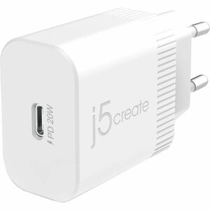 j5create JUP1420-EN 20 W Adaptador de CA - 1 Pack - Adaptador universal - 1 USB Type-C - para iPhone, Smartphone, iPad Pro