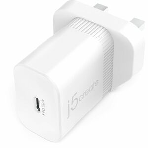 j5create JUP1420-FN 20 W Adaptador de CA - 1 Pack - Adaptador universal - 1 USB Type-C - para iPhone, Smart Watch, Auscult