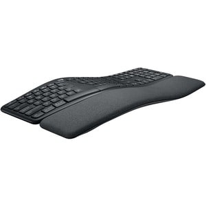 Logitech ERGO K860 键盘 - 无线 连接 - USB 接口 - 蓝牙 - 10 m - 铬操作系统 - PC, Mac - AAA 支持的电池尺寸