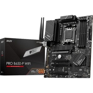 MSI PRO B650-P WIFI Gaming Desktop Motherboard - AMD B650 Chipset - Socket AM5 - ATX - Ryzen 7 Processor Supported - 128 G