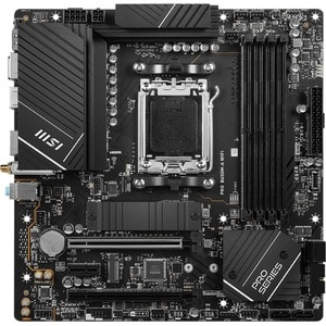MSI Pro B650M-A WIFI Gaming Desktop Motherboard - AMD B650 Chipset - Socket AM5 - Micro ATX - Ryzen 7 Processor Supported 