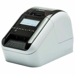 Brother QL-820NWBc Direct Thermal Printer - Label Print - Ethernet - USB - Bluetooth 5.2 - Wireless LAN - With Cutter - LCD Display Screen - 60.96 mm (2.40") Print Width - 1.8 lps Mono - 300 x 300 dpi - 62 mm Label Width x 1000 mm Label Length - ESC/P, P-touch Template, Raster Emulation - For iOS, PC, Mac, Android