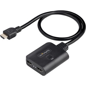 StarTech.com Splitter HDMI 4K a 2 Porte - Sdoppiatore Video HDMI 2.0 4K 60Hz 1x2 - Hub HDMI HDR/HDCP 2.2, Multipresa HDMI 